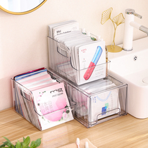 Desktop drawer mask storage box toilet cosmetics acrylic students Japanese dressing table finishing shelf
