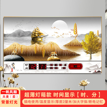Digital perpetual calendar electronic clock 2021 new living room wall hanging trend household silent calendar clock watch