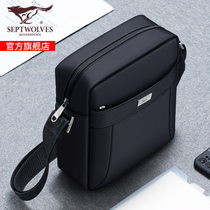 Seven Wolves Mens Bag Single Shoulder Bag Inclined Satchel Bag Oxford Cloth Casual Small Backpack Inclined Cross Pack 2021 New 100 Hitch Satchel Bag
