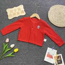 Youerjia spring and autumn girls round neck knitted cardigan 80 90 100 110 120