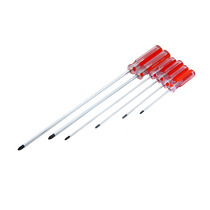 Liyi cross color screw batch household magnetic screwdriver transparent handle screwdriver screwdriver screwdriver 3 5 6 8mm