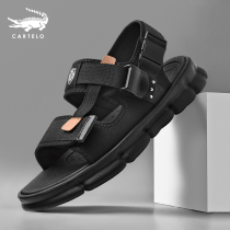 Crocodile Sandals 2022 Mens Thick Base Light Trend Mens Shoes New Summer 100 Hitch Breathable Casual Beach Shoe Men