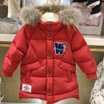 TW bear childrens clothing domestic counter foreign trade tail single boy hair collar down jacket TKJD205102R