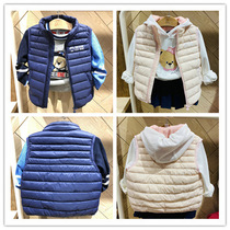 TW bear childrens clothing 2020 winter boys and girls casual down jacket vest 2 colors PCVWA4981S