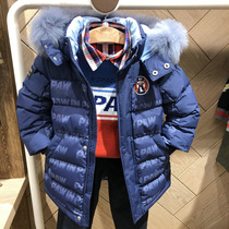 TW bear childrens clothing 2020 winter boys medium and long full printed letters down jacket 2 colors PCJDA4V14M