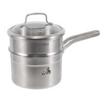 Kangba Hed milk steamer 304 stainless steel compound pan double steamed soup pot baby baby food supplement pot 16cm