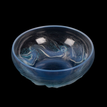 One Horn Deer Western Antiques French Laili LALIQUE Design ONDINES Water Fairy Crystal Fruit Plate