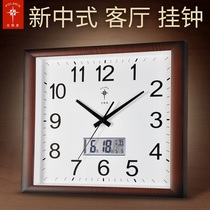 Polaris silent wall clock living room home clock creative simple bedroom clock fashion hanging watch Square Quartz clock