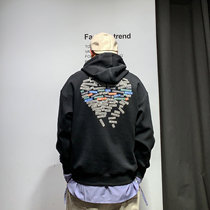 Xu Tai Lang American Tide Brand Couple Hooded Sweater Men European and American High Street Shirt Spring and Autumn 2021 New Hoodie Jacket