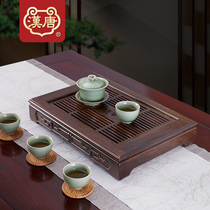 Han Tang Tea Set Tea Table Tea Tray Solid Wood Household Drawer Type Small Simple Tea Tray Draining Kung Fu Dry Brewing Table