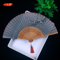 Japan Day Style Small Silk Fan Folding Fan Silk Dance Fan China Vintage Ancient Wind Folding Fan Female Current Qipao