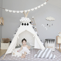 Children's Tent Game House Indoor Tent Princess Castle Baby Toy House Cotton Canvas New Year Gift