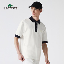 LACOSTE French crocodile mens clothing 21 new fashion lapel color loose short-sleeved POLO shirt men) PH0029