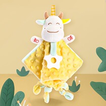 Newborn Baby Cartoon Appeasement Towel can be entrance nibble with saliva towel Baby appeasement Toys to sleep plush dolls