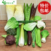 Simulation vegetable model plastic fake fruit decoration vegetables broccoli kitchen decoration props childrens teaching aids toys