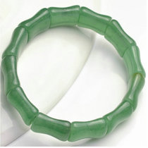 Pure natural crystal Tangling jade bracelet hand row men and womens green hand string record love exquisite jewelry