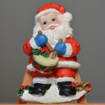 Foreign trade tail single resin Santa Claus small wall wall decoration pastoral style cute Christmas ornaments