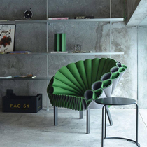 Dror Peacock Chair Peacock shape open screen petal Chair Villa model room living room circle light Chair