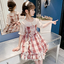 Girls summer clothes dress dress 2022 new Korean version Childrens polo Lita skirt little girl trendy princess dress
