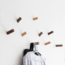 (One point of wood) no trace-free adhesive hook tile strong rivet coat hook Japanese Nordic clothes hook