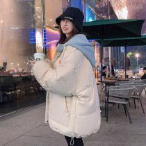 Han - plate Han edition of loose autumn coat cotton jacket for short duvet cotton cotton cotton cotton cotton cotton in 2022