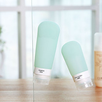 Silica gel bottle extrusion type portable travel Shower Gel Shampoo empty bottle cosmetic bottle facial cleanser container