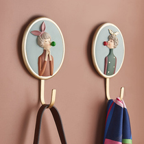 Creative decoration adhesive hook entry door storage door hanging key rack Wall porch Hook free of punching