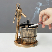 Retro ashtray personality trend creative home living room anti-fly ash simple modern office to give husband gifts