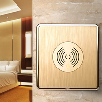 86 type 220V Golden brushed Hotel Hotel doorbell two three four line electronic Do Not Disturb doorbell switch