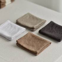 - Taoyuan daily life - Cotton jacquard tea towel clean square earth color