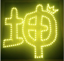 Cai Xu Kun concert fans fans should help buy LED head spider silk flag cloth ultra-thin light card customization