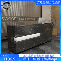 Cash register shop small clothing store bar desk simple modern beauty salon front desk creative club hotel reception desk