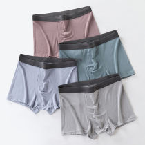 2 4 mens underwear summer thin breathable boxer pants Ice Silk modal student boxer shorts plus size