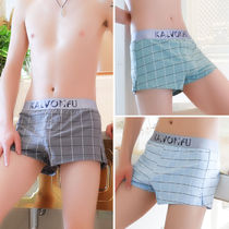 Loose version of underwear men's underwear boyshort cotton youth autumn breathable comfortable boxer pants men's pants head size