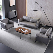 Italian Style Office Sofa Composition Minima Casual Business Cortical Reception Room Lounge Area Guest Trio Position Sofa