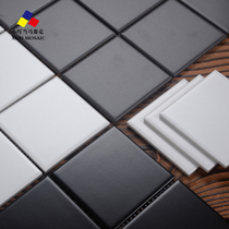 Nordic Style Nine G Ceramic Full Porcelain Mosaic Black & White Grey Kitchen Toilet Wall Tiles White Small Square Brick 30