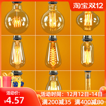 Edison tungsten bulb dimmable led transparent E27 big screw mouth bulb creative retro 40W warm yellow decoration