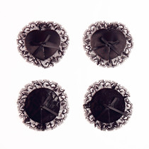 Lace milk patch multiple times use black bow nipples round heart-shaped sexy tit