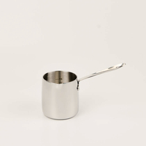 Three-layer steel one-piece 18-10 stainless steel coffee pot Mini milk pot Melting butter chocolate small milk pot