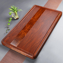 Whole wood Rosewood tea tray Ebony solid wood Simple household size tea table Kung Fu tea bakelite tea sea