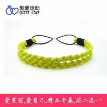 Twist pigtail hair circle sports sweat-absorbing headband Tennis men and women braided running yoga non-slip elastic hairband