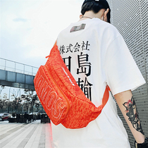 Chest Bag Male Tide Sign Big Capacity Mens Backpack Personality Street Trend Single Shoulder Bag Skew Satchel Hip Hop Korean version pockets