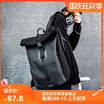 Tide brand mens riding backpack new trend leisure fashion sports outdoor large capacity student schoolbag backpack