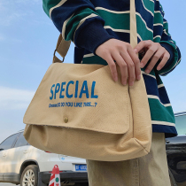 Oblique Satchel Tide Card Day Series Retro Postman Bag Men Sails Bungart Bungart Single Shoulder Bag Casual Brief large capacity