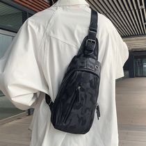 Soft leather small chest bag men outdoor sports Small Satchel Joker boys small backpack bag shoulder bag fashion shoulder bag