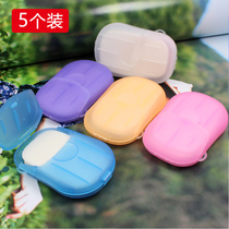 5 boxed soap tablets hand washing tablets soap tablets portable small soap hand washing paper soap soap paper travel disposable