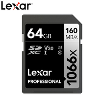 lexar Rexa SD Card 64G camera memory card 1066x 4K SDXC Micro SLR camera memory card