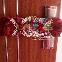 68 Chenille romantic door glove protective cover thickened tricolor
