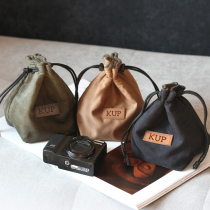 SLR camera bag lens bag Storage bag Photography bag Retro professional portable Canon Nikon Sony sony micro single digital camera case Black card liner bag Water repellent canvas protective cover lens