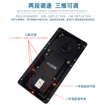 Black ground spring glass door 5 gold accessories No frame door accented ground play matte black upper and lower door clip ground spring